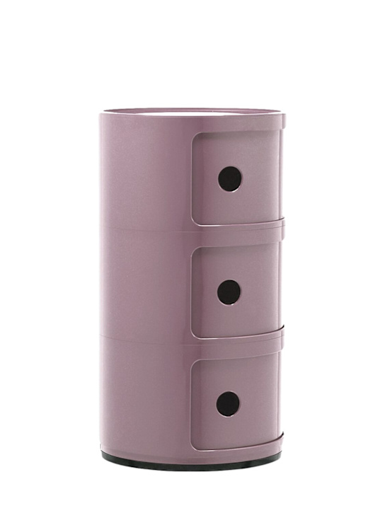 Kartell: 3-Compartment componibili container - Mauve - ecraft_2 | Luisa Via Roma