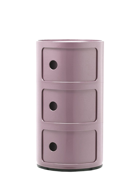 Kartell: 3-Compartment componibili container - Mauve - ecraft_0 | Luisa Via Roma
