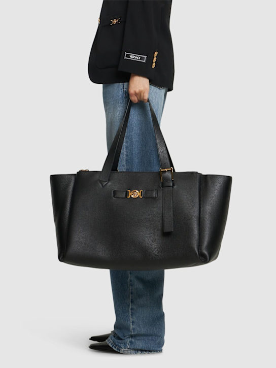 Versace: Medusa Biggie leather duffle bag - men_1 | Luisa Via Roma