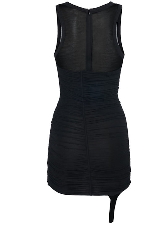 Dsquared2: Modal jersey mini dress - Black - women_3 | Luisa Via Roma