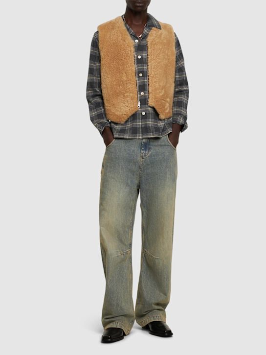 SUNFLOWER: Shearling vest - men_1 | Luisa Via Roma