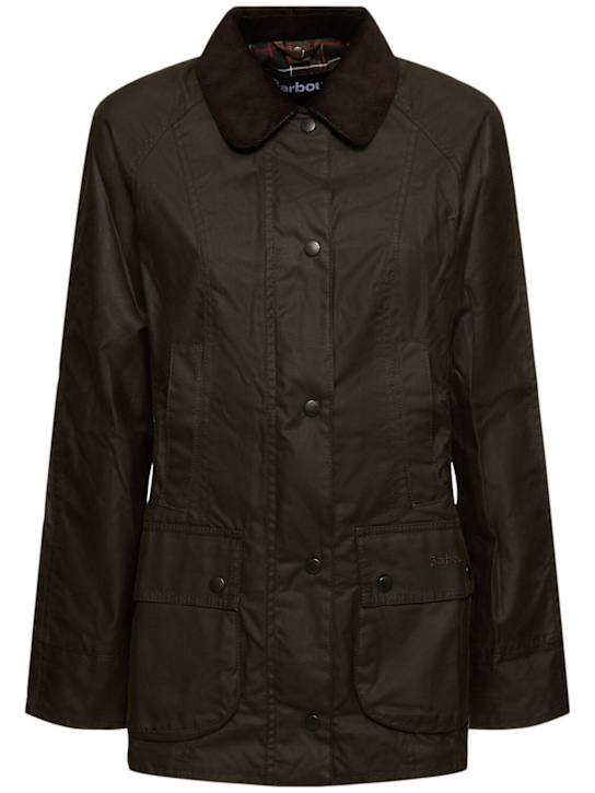 BARBOUR: Classic Beadnell waxed jacket - women_0 | Luisa Via Roma