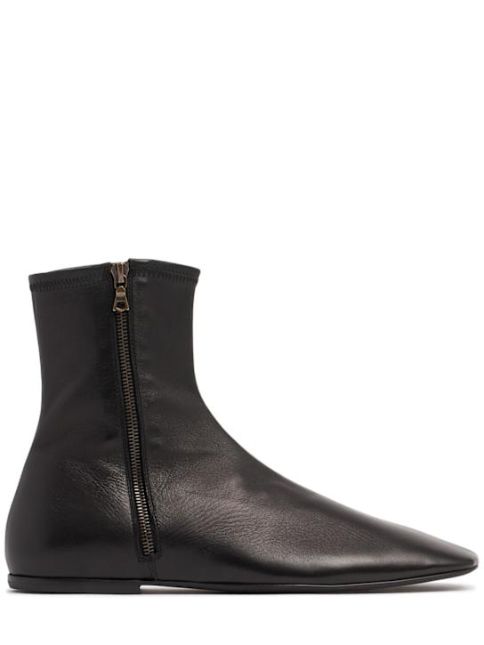 Dries Van Noten: Stivali in pelle morbida - Nero - men_0 | Luisa Via Roma