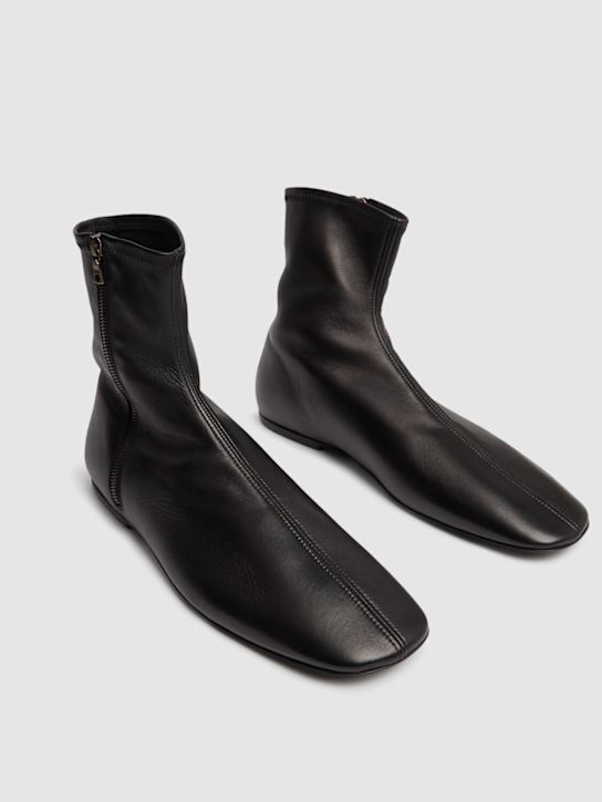 Dries Van Noten: Stivali in pelle morbida - Nero - men_1 | Luisa Via Roma