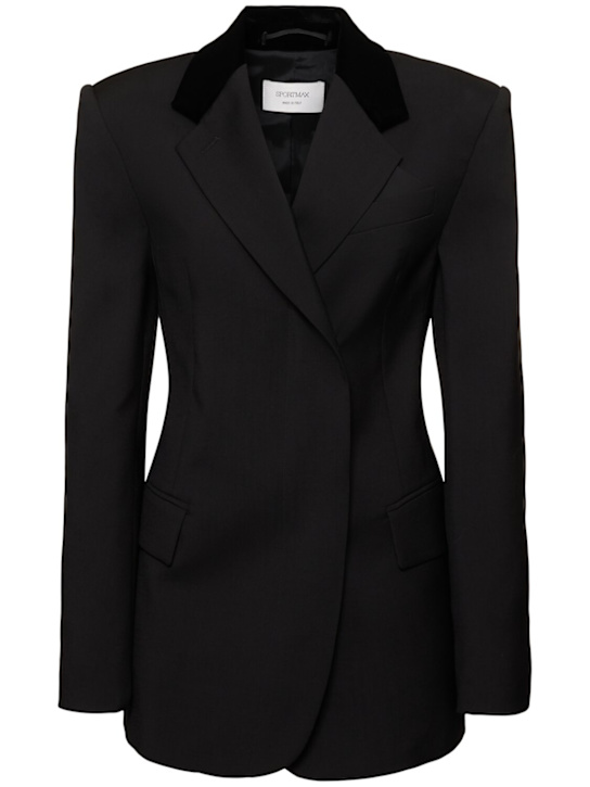 Sportmax: Bino wool blazer - women_0 | Luisa Via Roma