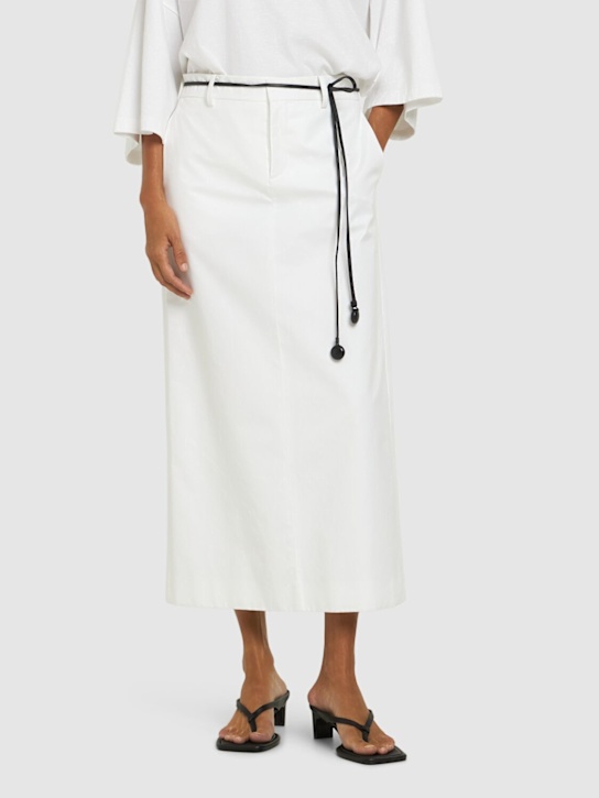 St. Agni: 50mm Leather thong sandals - women_1 | Luisa Via Roma