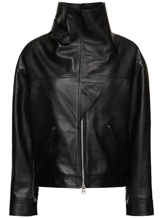 Leather motorcycle jacket - Thumbnail 1