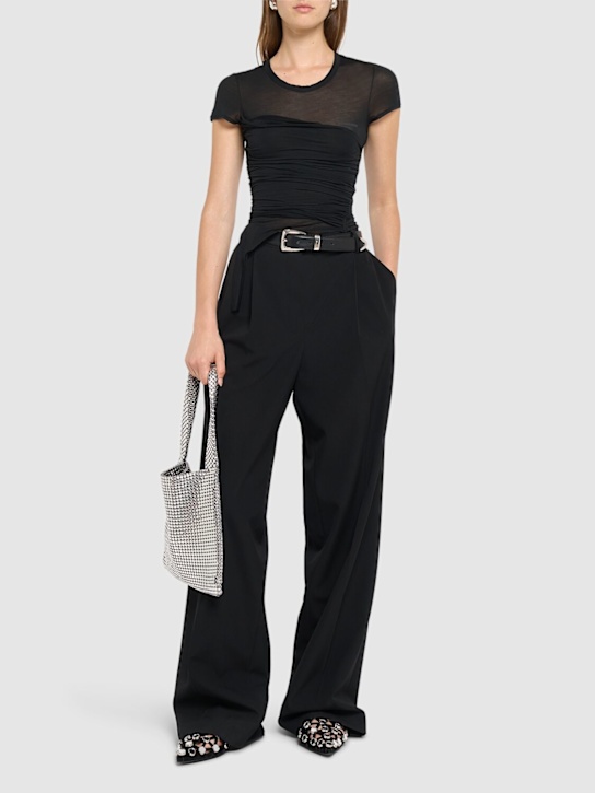 Dsquared2: Modal jersey crop top - women_1 | Luisa Via Roma