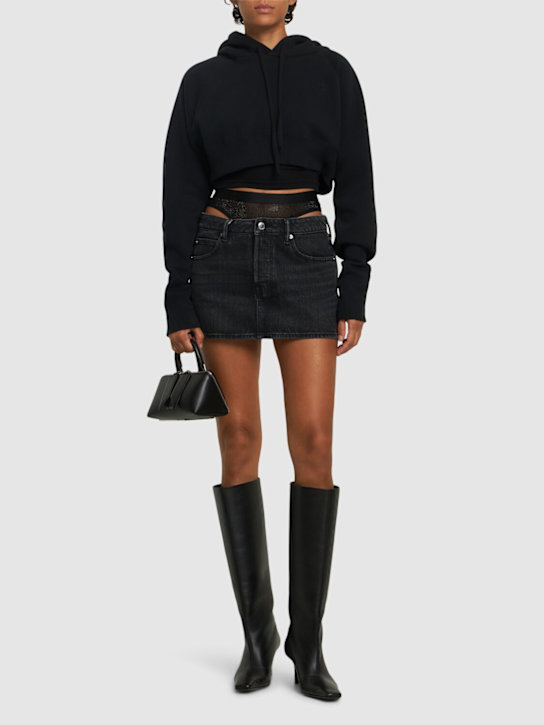 Alexander Wang: Minigonna con slip in mesh - women_1 | Luisa Via Roma