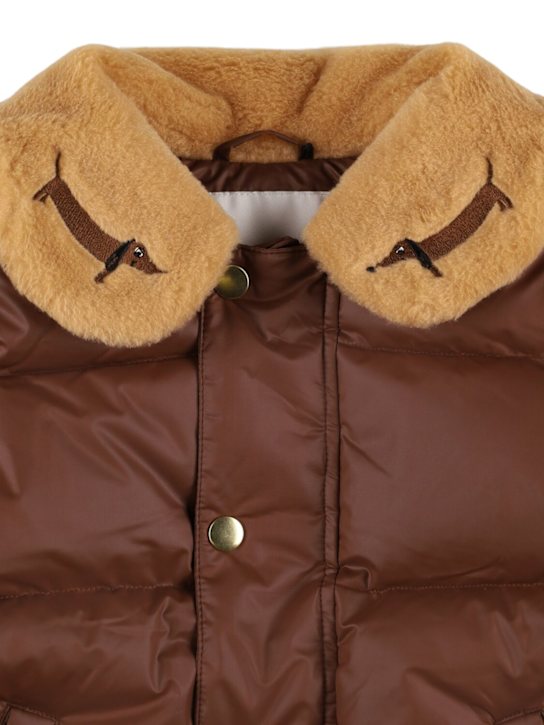 Mini Rodini: 프린트 리사이클 폴리 푸퍼 재킷 - kids-boys_1 | Luisa Via Roma