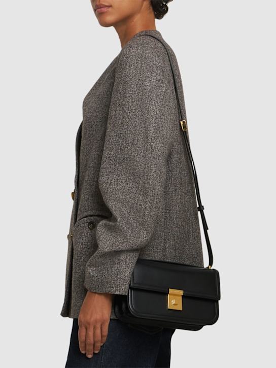 DeMellier: The Paris Crossbody smooth leather bag - Black - women_1 | Luisa Via Roma