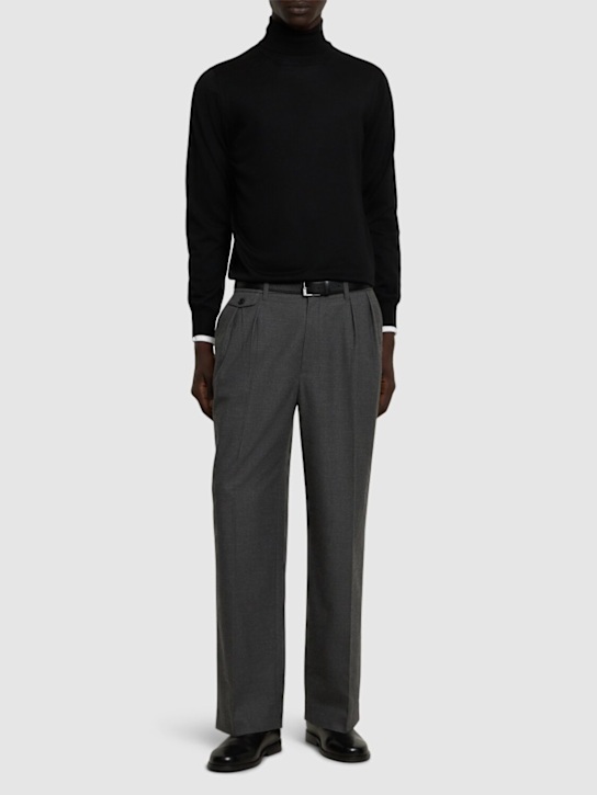 Lardini: Wool turtleneck sweater - men_1 | Luisa Via Roma