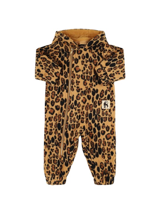 Mini Rodini: Tutina in poly riciclato leopard con cappuccio - kids-girls_0 | Luisa Via Roma