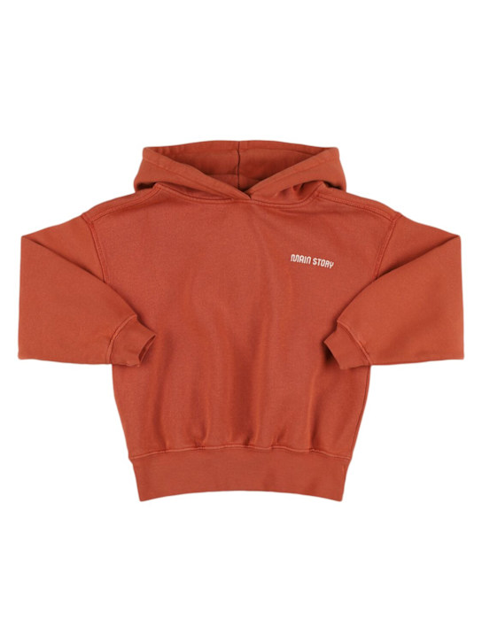 Main Story: Embroidered organic cotton hoodie - kids-boys_0 | Luisa Via Roma