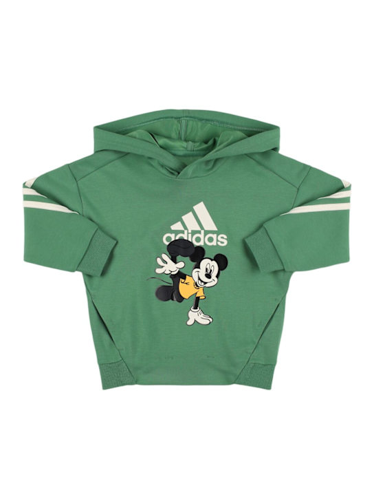 adidas Originals: Mickey Mouse コットンフーディー - kids-boys_0 | Luisa Via Roma