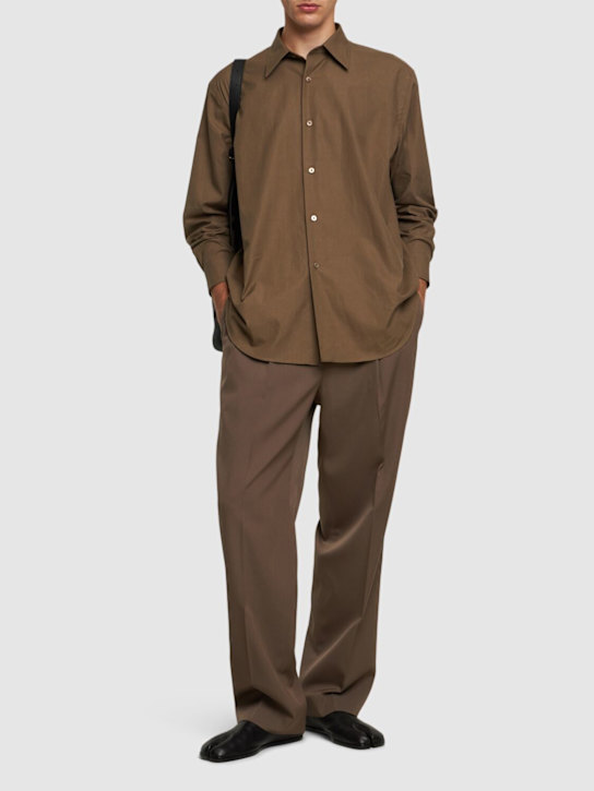 Auralee: Washed Finx twill shirt - men_1 | Luisa Via Roma