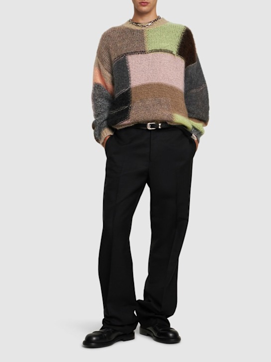 Magliano: Arlecchino mohair blend sweater - men_1 | Luisa Via Roma