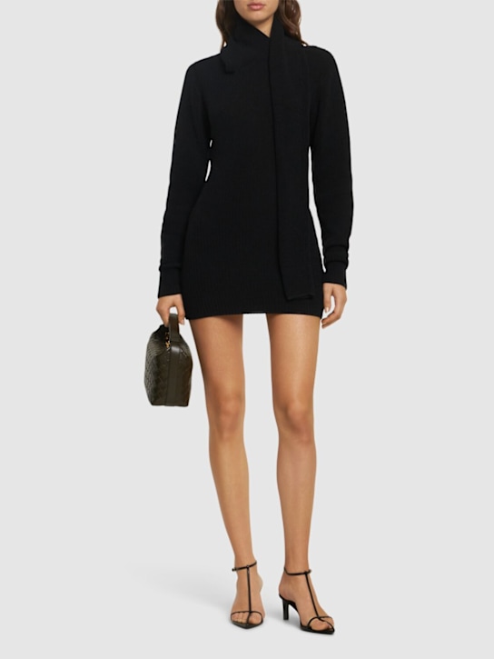 Aya Muse: Kea knitted viscose blend mini dress - Black - women_1 | Luisa Via Roma