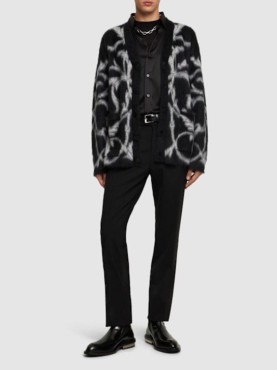 Versace: Strickjacke aus Wollmischgewebe „Barocco“ - men_1 | Luisa Via Roma