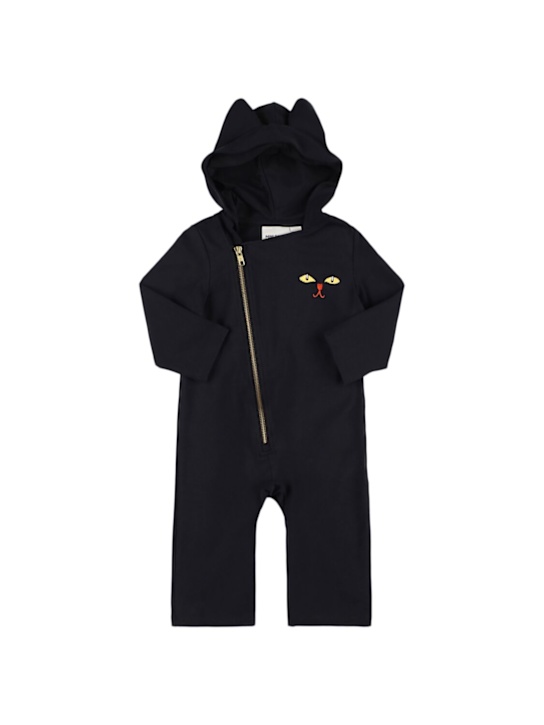 Mini Rodini: Organic cotton romper w/tail & ears - kids-boys_0 | Luisa Via Roma