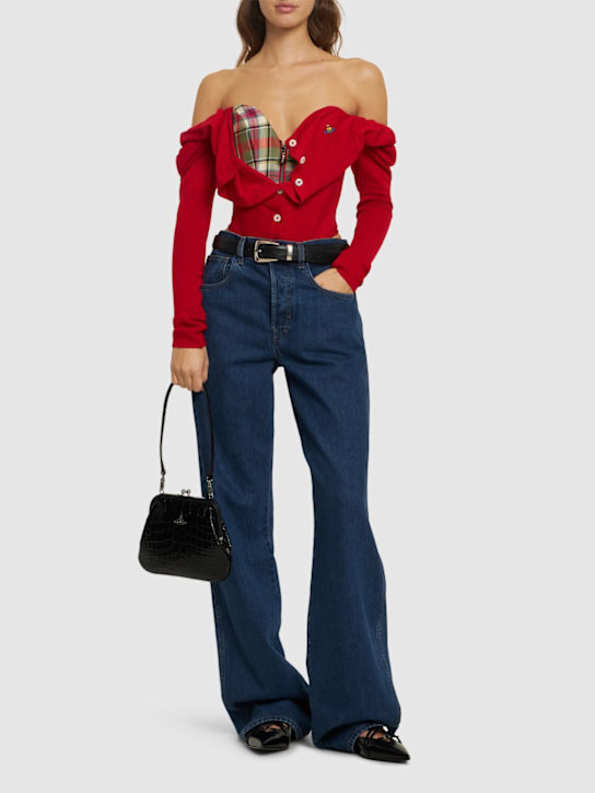 Vivienne Westwood: Bea corset knit cardigan - women_1 | Luisa Via Roma