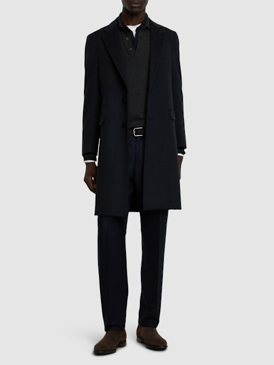 Lardini: Attitude single breasted wool coat - men_1 | Luisa Via Roma