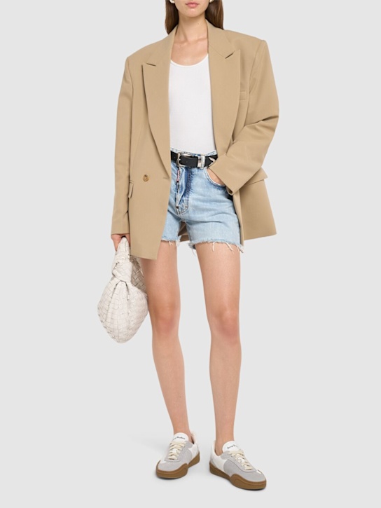 Dsquared2: Shorts aus Denim „642“ - Dunkelblau - women_1 | Luisa Via Roma