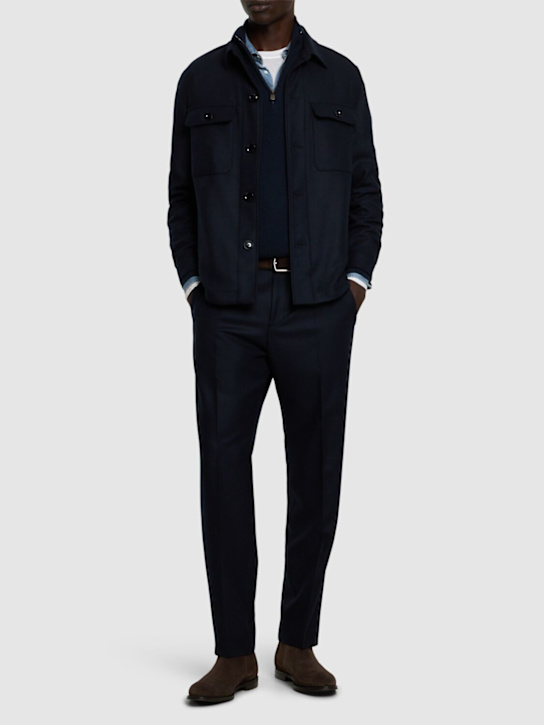 Boss: Peter wool blend pants - men_1 | Luisa Via Roma