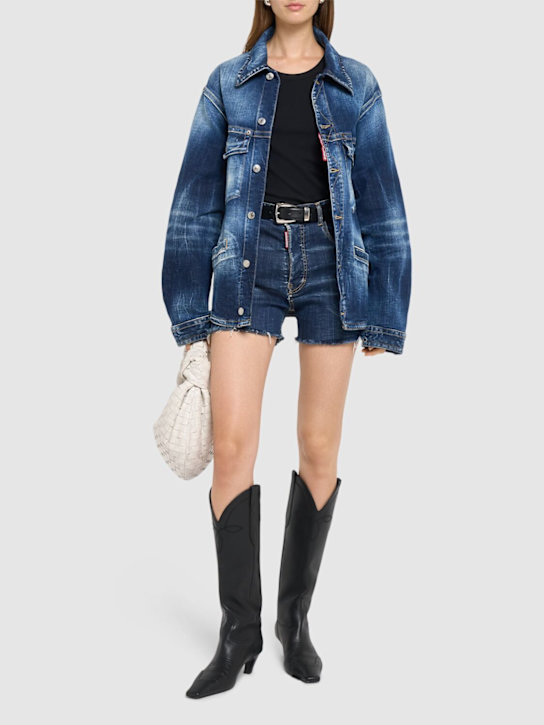 Dsquared2: 9 To 5 denim shirt - women_1 | Luisa Via Roma