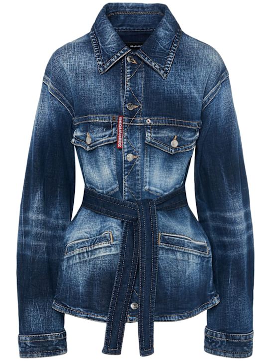 Dsquared2: 9 To 5 denim shirt - women_0 | Luisa Via Roma
