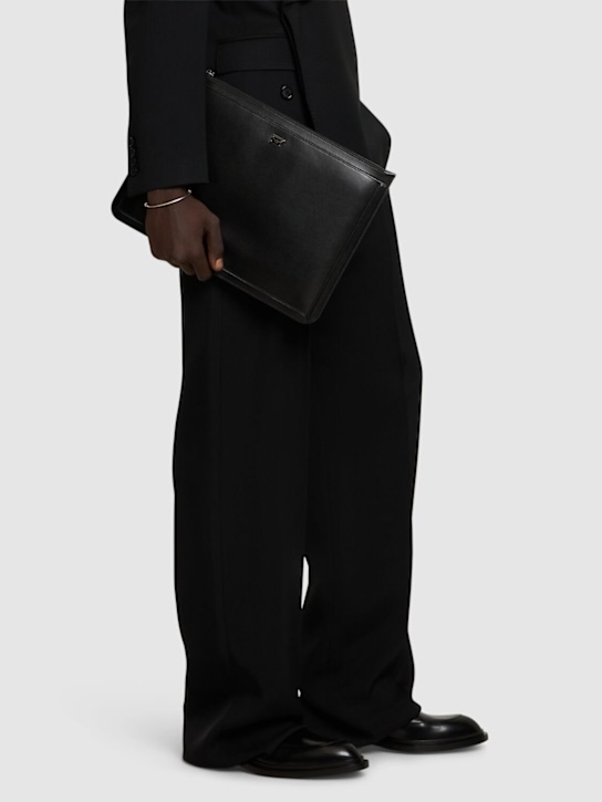 Dolce&Gabbana: Logo plaque large pouch - men_1 | Luisa Via Roma