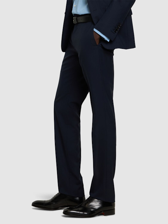 Santoni: Racer leather derby shoes - men_1 | Luisa Via Roma