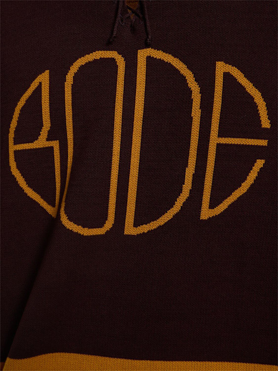 Bode: Rink sweater - Brown/Yellow - men_3 | Luisa Via Roma