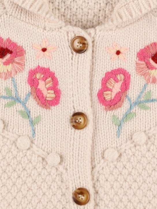 Louise Misha: ウールブレンドニットジャケット - kids-girls_1 | Luisa Via Roma