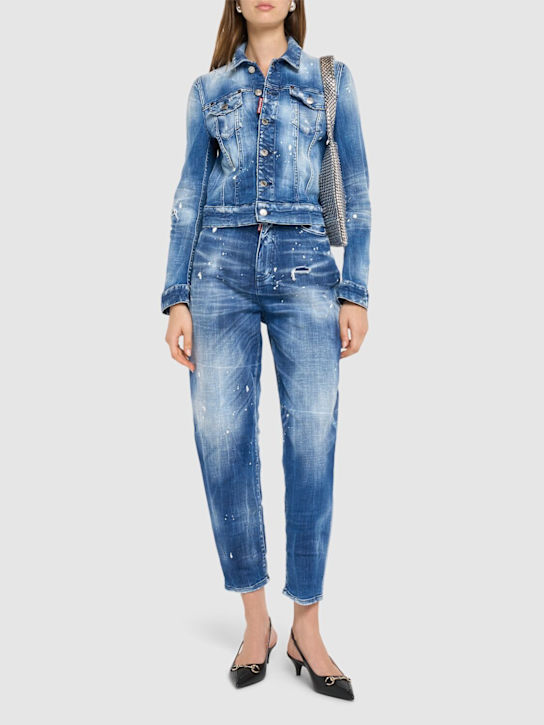 Dsquared2: 80'S high rise balloon jeans - women_1 | Luisa Via Roma