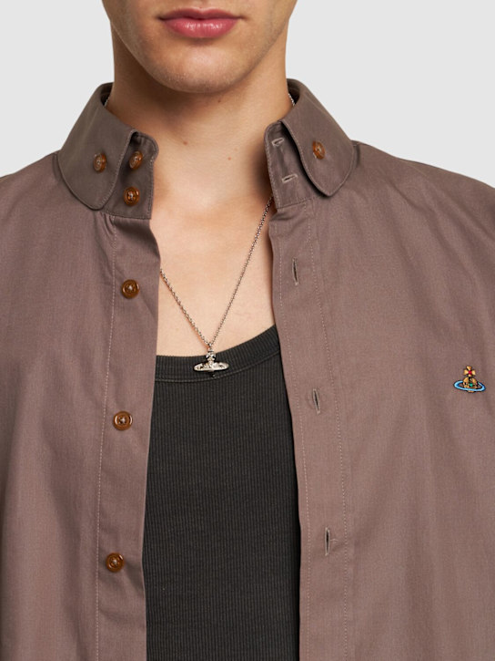 Vivienne Westwood: Man. Diamante heart pendant necklace - men_1 | Luisa Via Roma