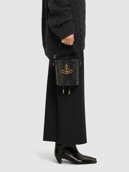 Vivienne Westwood: Daisy embossed leather bucket bag - women_1 | Luisa Via Roma