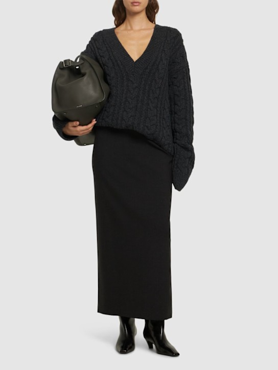 Loulou De Saison: Samos ウールブレンドニットスカート - women_1 | Luisa Via Roma