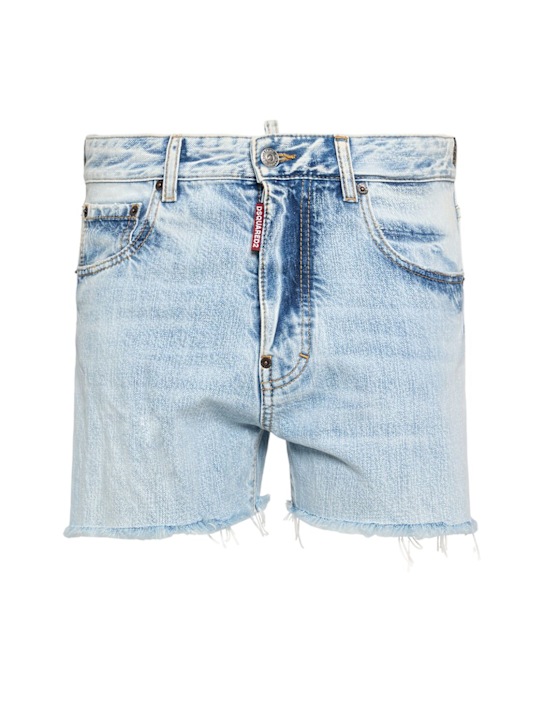 Dsquared2: Shorts aus Denim „642“ - Dunkelblau - women_0 | Luisa Via Roma