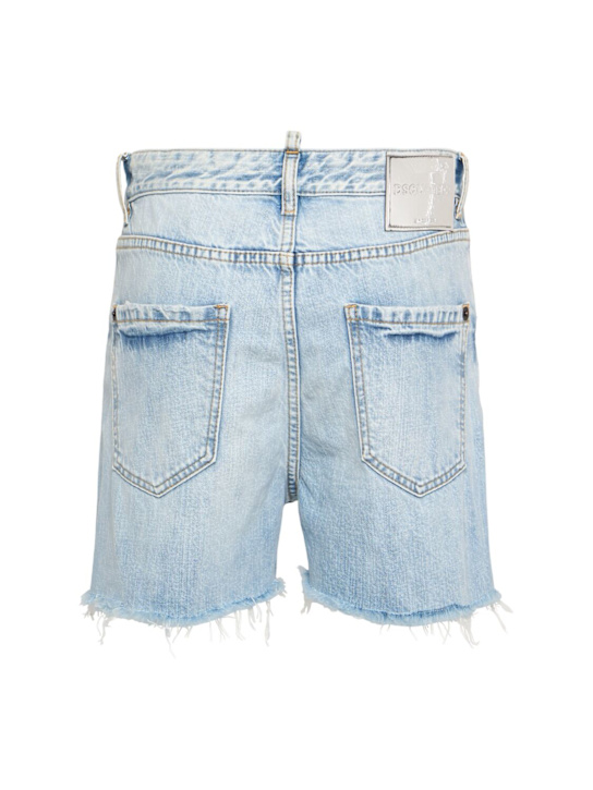 Dsquared2: Shorts aus Denim „642“ - Dunkelblau - women_3 | Luisa Via Roma