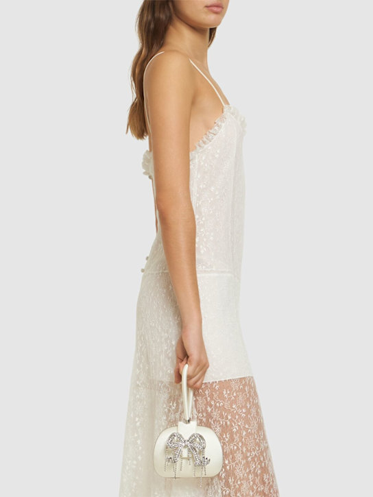 Self-portrait: Bow satin clutch - women_1 | Luisa Via Roma
