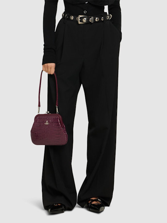 Vivienne Westwood: Pochette Vivienne in pelle goffrata - women_1 | Luisa Via Roma