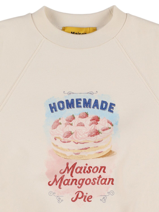 Maison Mangostan: コットンスウェットシャツ - kids-girls_1 | Luisa Via Roma