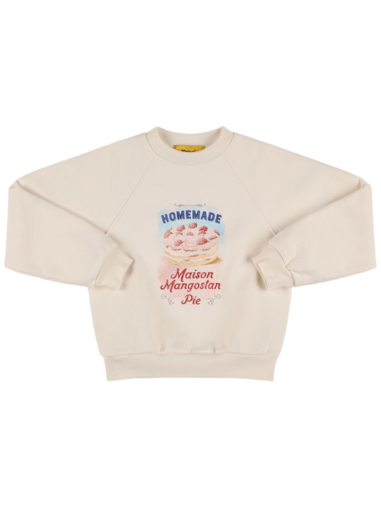 Maison Mangostan: コットンスウェットシャツ - kids-girls_0 | Luisa Via Roma