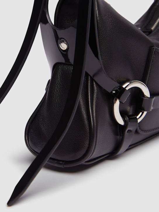 Dsquared2: Bondage leather shoulder bag - Black - women_4 | Luisa Via Roma