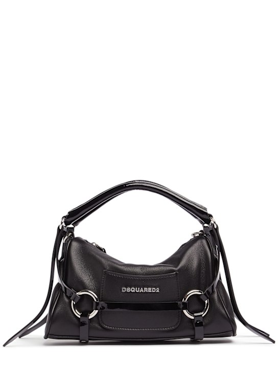 Dsquared2: Bondage leather shoulder bag - Black - women_0 | Luisa Via Roma