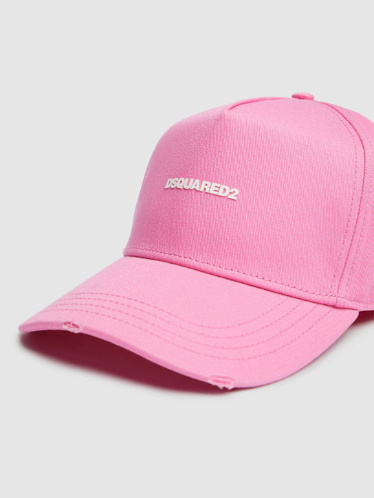 Dsquared2: Dsquared2 Mini Logo baseball cap - Pink - women_2 | Luisa Via Roma