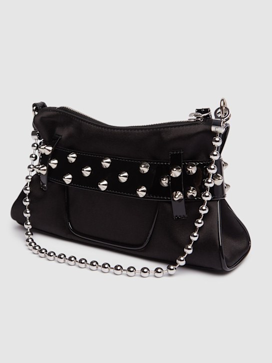 Dsquared2: Gothic satin clutch - Black - women_4 | Luisa Via Roma