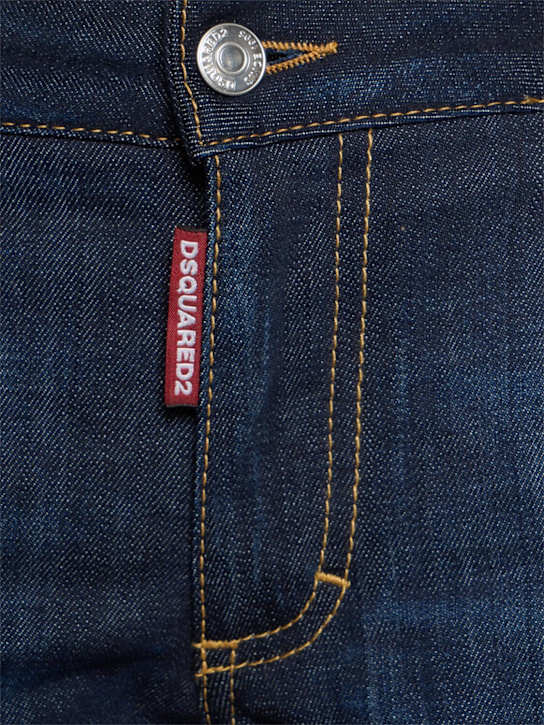 Dsquared2: Medium rise denim flared jeans - Blue - women_4 | Luisa Via Roma