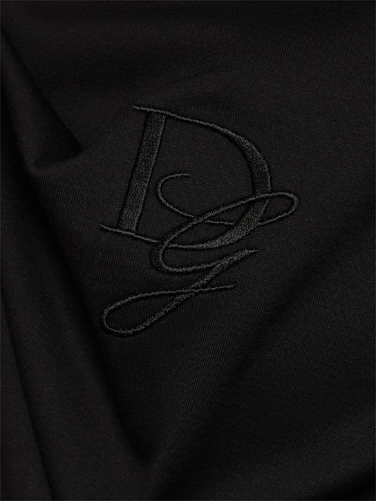 Dolce&Gabbana: Cotton jersey logo t-shirt - men_3 | Luisa Via Roma